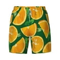 thumbnail image 4 of Lsque Mens Swim Trunks Orange Pattern - Bathing Suit Compression Liner - Beach Swim Shorts Swimwear - (S-3XL) - Stretch Quick Dry -Large, 4 of 9