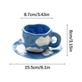 thumbnail image 3 of Taza de cerámica de mano de la marca surcoreana Cup Network Red Ins Wind Coffee Cup Water Cup Set, 3 of 7