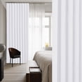 thumbnail image 5 of NICETOWN Door Curtains Accordion Style Room Darkening Curtain Drapes for Room Divider, Pure White, 38"x50", 1 Panel, 5 of 8