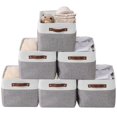 thumbnail image 1 of DECOMOMO 6-Packs Large Foldable Storage Bin W/Handles| Great For Organizing Shelf Nursery Home Closet & Office, 1 of 7