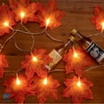 thumbnail image 5 of Deago Christmas Decorations, Maple Leaves String Lights, 30LED 9.8ft Battery Powered Harvest Fall Garlands String Light for Halloween Thanksgiving Decor, 5 of 9