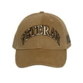 thumbnail image 2 of Mens Cotton US Military Veteran Hat - Army Navy Coast Guard Marine Cap, Veteran Khaki, 2 of 4
