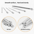 thumbnail image 2 of VIGRUE 250PCS Cotter Pin Hairpin Assortment Kit Zinc Plated Steel Hitch Pin Hair Pins R Clips Fastener Set Multiple Sizes, 2 of 7
