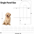 thumbnail image 2 of AMAGABELI GARDEN & HOME 14panels Decorative Garden Fences and Borders for Dogs 32in(H)×20ft(L) No Dig Metal Fence Panel Garden Edging Border Fence For Animal Barrier Fencing for Flower Bed Yard Green, 2 of 13