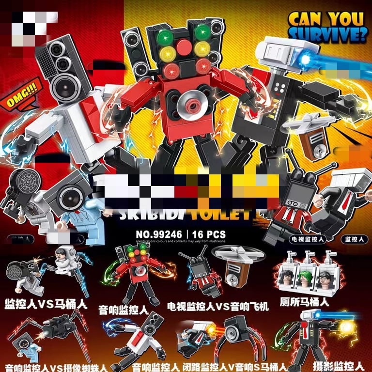 SKBD Toilet Building Block Sets,Large TV Man/Titan Cameraman/Titan