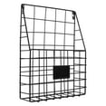 thumbnail image 2 of MOVTOTOP Wall Mounted Storage Baskets Metal Wire Organizer for Files Magazines Decorative 1 Set, 2 of 8