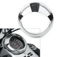 thumbnail image 2 of Motorcycle Speedometer Trim Bezel Ring Visor Cover For Harley Touring Road King Dyna Softail With 5" Speedometer, 2 of 7