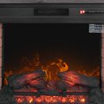 thumbnail image 3 of DELLA 28" Infrared Quartz Electric Fireplace Insert with Heater 1400W Overheat Safety Feature, Grey, 3 of 6