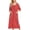 Red, variant on Women's Soft House Dress Zip Up Robes House Coat Cotton Pajamas Lightweight Zipper Nightgown