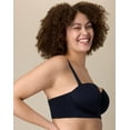 thumbnail image 3 of Playtex Full-Coverage Strapless Bra with Convertible Straps, Moisture-Wicking  Dressed In Black 44C, 3 of 7