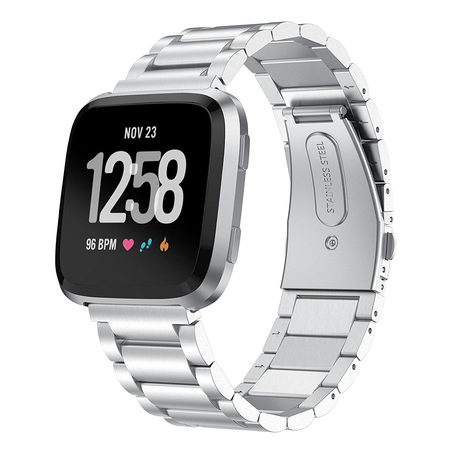 Stainless Steel Bands Compatible with Fitbit Versa/Versa Special Edition 