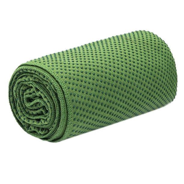 Toalla de microfibra para Yoga, agradable a la piel, absorbente del sudor, antideslizante, lavable a máquina, toalla para clases de Yoga con bolsa de transporte
