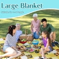thumbnail image 4 of Sunflower Bee Picnic Blanket Waterproof Foldable Extra Large Picnic Mat Beach Blanket 60"x80" for Camping Beach Hiking Patio Party Outdoor Decor Gifts, 4 of 6