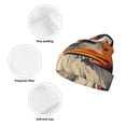 thumbnail image 3 of Zufioo American Bald Eagle A Print Adult Knitted Hat, Unisex Cuffed Brimless Ski Hat, Suitable for Autumn and Winter, 3 of 6