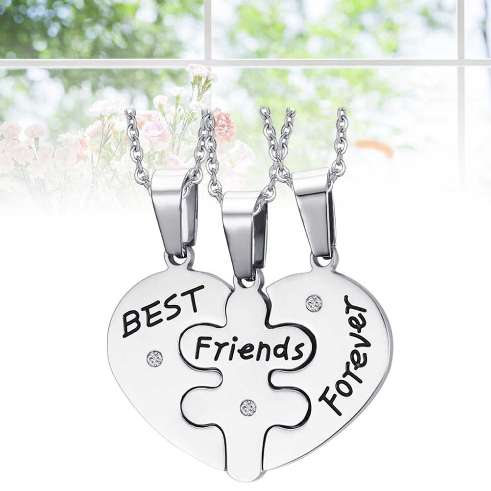 Friends Children'S Necklace Good Friends Friendship Necklace Creative Half  Heart Accessory - Walmart.com