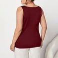 thumbnail image 4 of AherBiu Plus Size Tank Tops for Women Pajamas Cami Shirts Lace Round Neck Sleeveless Sleepwear Tees, 4 of 7