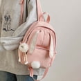 thumbnail image 4 of Fgnfyis Backpack for Girls Lightweight Cute Bunny Ear Design School Daypack for Middle Schoolers and Outdoor Adventures Preschool Backpack Pink, 4 of 9