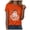 Orange, variant on Halloween Shirts Woman Bloody Shirt for Women Funny Crew Neck Short Sleeve Halloween Blood Clothes Gift Blood Splatter Top(Orange,2XL)