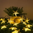thumbnail image 4 of Battery Operated String Lights, 10ft 20LED Starfish String Lights Beach Ocean Fairy Lights for Garden Wedding Party Holiday Decoration, Warm White, 4 of 6