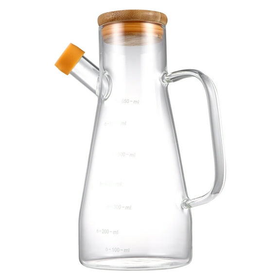 Soimiss Glass Oil Bottle Transparent Premium Healthy Tidy for Kitchen 1Pc