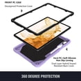 thumbnail image 2 of Case for Samsung Galaxy Tab S10 FE/ S9 FE 10.9 inch/S9 11 inch with Butterfly Stand, Shockproof Protective Tablet Cover with Pencil Holder Shoulder Strap for Kids Girls, Purple, 2 of 7