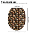 thumbnail image 6 of ZUXONGSY Thanksgiving Rooster Toilet Lid Dust Cover Soft Skin Friendly Toilet Protective Cover with Elastic Band Pumpkin Soft Thicker Flannel Bathroom Toilet Seat Cover Thanksgiving Decor, 6 of 6