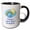 Black/White, variant on 3drose, Count Your Rainbows, Not Your Thunderstorms. Rainbow, Rain, Sun, 15oz Mug