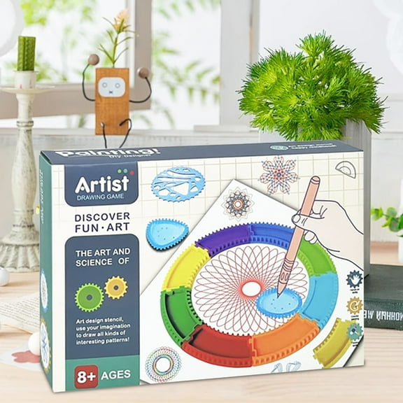 CGZQFEI Fun Shape Drawing Stencil Set - Reusable Templates for Kids Art, Doodle Crafts & Educational Activities