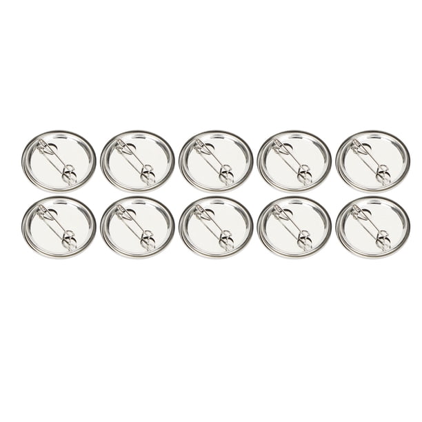 100 piezas de botón de pin en blanco redondo de seguridad insignia emblema medalla piezas suministros para regalos artesanales recuerdos 32 mm/1,3 pulgadas