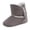 Grey, variant on Toddler Boots Winter Baby Girls High Top Insulated Warm Boots Soft Lined Walking Shoes Non Flexible Sole Toddler Footwear Toddler Boots Girl Beige 0 Months-6 Months