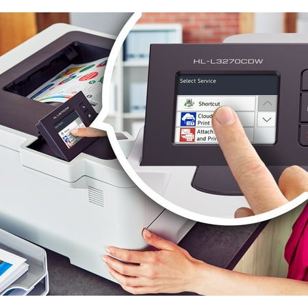 Brother - HL-L3270CDW Wireless Color Laser Printer - White