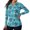 Turtle Plumeria, variant on Jeiento Golf Paw Women's Golf Shirts, Long Sleeve Athletic Tops, V Neck Moisture Wicking Quick Dry Sun Protection Top for Golf, Outdoor Travel and Daily Wear