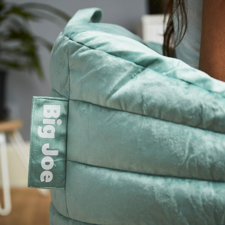 Big Joe Stack Bean Bag Chair Plush 2ft Turquoise Walmart