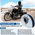 thumbnail image 2 of Filtro de Aire Sollon HD1508 para Harley Davidson 19x15x4 cm, 2 of 8