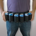 thumbnail image 5 of Beer Belt, Beer Belt Bottle Holders with Adjustable Waist Strap, Beers Belts Holster Accessories for Men Women, 6 Cans Beer Can Holder for Picnic Party, Barbeque,Camping, Outdoor Sports Hiking, 5 of 7