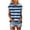 #119-Blue, variant on Staron Women Summer Tops Dressy Casual Crew Neck Raglan Short Sleeve Tunic Dressy Blouses Striped Color Block Basic Business Tees Shirts Hot Pink M