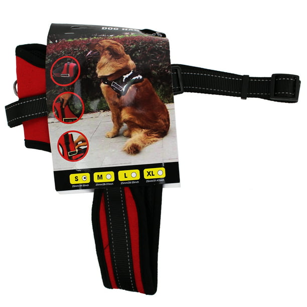Adjustable G P Harness For Dogs No Pull Reflective Stitching Hand Grip S M L Xl Black Red Camo Walmart Com Walmart Com