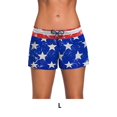 thumbnail image 2 of Toystoory Pantalones cortos de baño de cintura baja, pantalones cortos de secado rápido, traje de neopreno ligero, bañadores, protector solar Deportes acuáticos Impresión de estrella azul L, 2 of 6