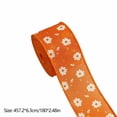 thumbnail image 4 of Racsoh Thanksgiving Wired Ribbon, Fall Pumpkin Maple Leaf Decorative Ribbon, Fabric Craft Ribbon with Wire Edge, for Wreath Bow Gift Wrapping Home Decor (180 Inch, C), 4 of 7