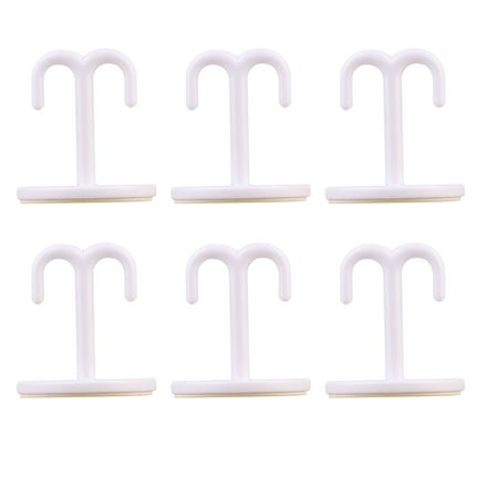 

6 Pcs Vertical Hook Clothes Hat Punch Freen Hooks Practical Traceless Sundries Hooks Sticking Hook for Home Office Bathroom Kitc
