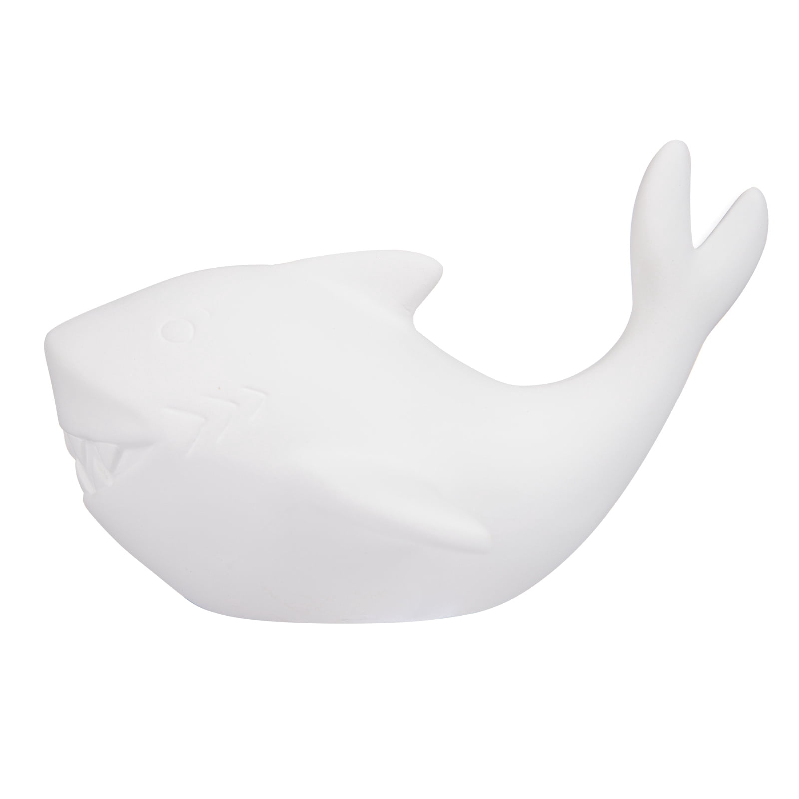 (3 pack) Hello Hobby Ceramic Paintable Figurine Shark, 5.75" x 3.85" x 3.85"  White Craft Base, New
