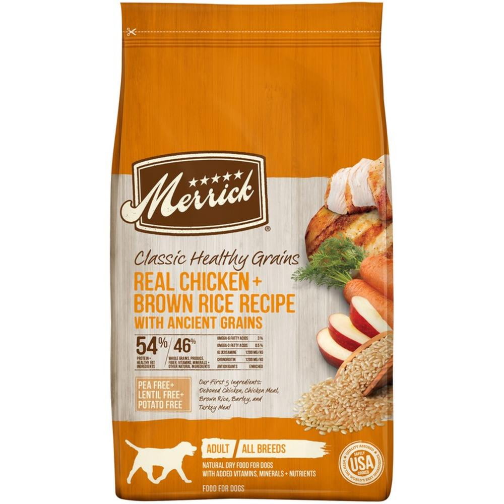 Merrick Classic Healthy Grains Real Chicken + Brown Rice Dry Dog Food