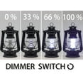 thumbnail image 4 of YAKii Vintage LED Hurricane Lantern - 12LED Dimmer,Cold White Battery Operated Indoor/Out Camping Light, Black, 4 of 7