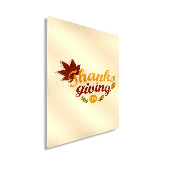 Awkward Styles Thanksgiving Metal Print Wall Art Maple Leaf Home Decor
