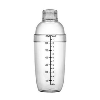 Cocktail Shaker for Iced Coffee, Tea, Cocktails , Clear, 530ml, Size: 530 mL, Blue