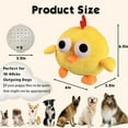 thumbnail image 4 of Dsscvnef Active Moving Pet Plu Sh Toy Smart Interactive Dog Toy Pet Bouncing Ba Lls USB Rechargeable Washable Cartoon Chick Plu Sh Squeaky Chick Dog Toy pour Chien Chiot et Chats, 4 of 9