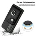 thumbnail image 6 of TECH CIRCLE For Galaxy A53 5G Wallet Case with Card Holder,360°Rotation Finger Ring Holder Kickstand Protective RFID Blocking PU Leather Flip Cover for Samsung Galaxy A53 5G 6.5" 2022,Black, 6 of 7