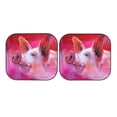 thumbnail image 7 of Balery 2 Piece Pink Pig Car Windshield Sun Shade|Foldable Front Windshield Shade for Car Front Window for Most Sedans SUV Truck-Medium, 7 of 7