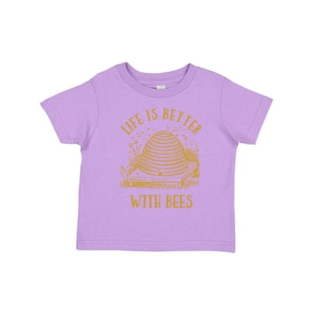 

Inktastic Life s Better with Bees Gift Toddler Boy or Toddler Girl T-Shirt