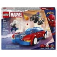 thumbnail image 2 of Set LEGO Super Heroes Coche de carreras de Spider Man y Duende Verde Venomizado 76279, 2 of 4
